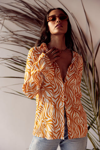 Gili Shirt - Orange | Relove