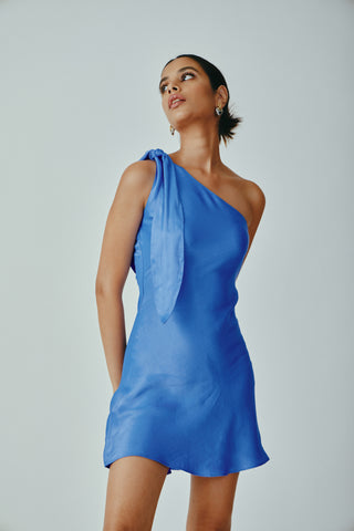 Parga Mini Dress - Blue | Rescue